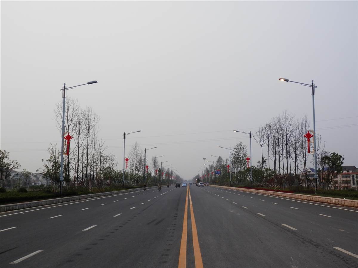 湖南汨罗201线中国结景观亮化