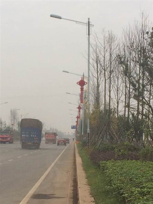湖南汨罗201线中国结景观亮化2