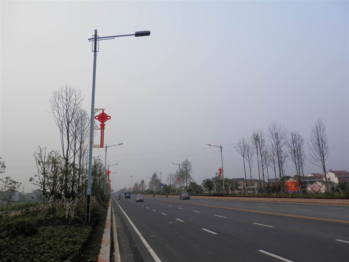 湖南汨罗201线中国结景观亮化5