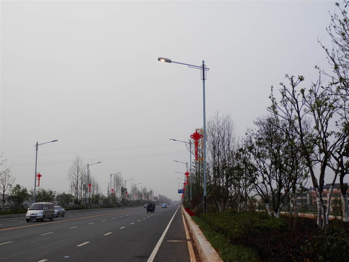 湖南汨罗201线中国结景观亮化6