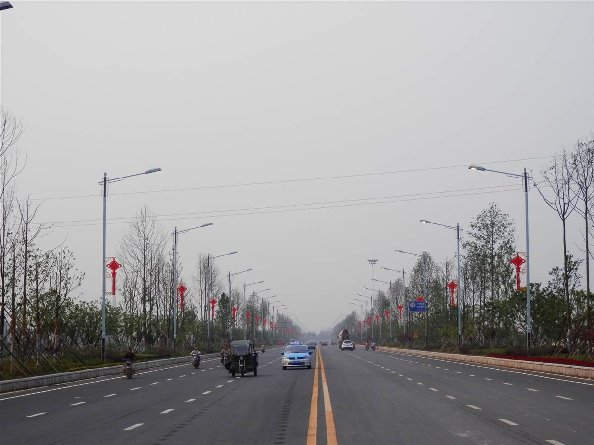 湖南汨罗201线中国结景观亮化8