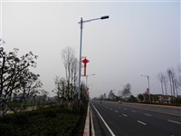 湖南汨罗201线中国结景观亮化4